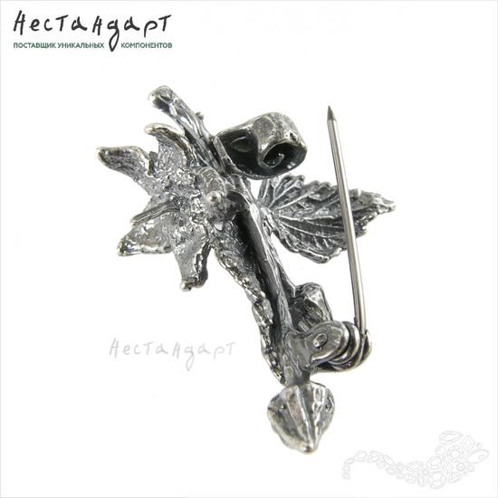 Основа для броши Summer Silver Plated 45х35 мм, изображение 6