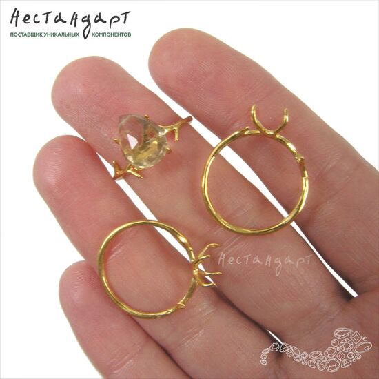 Основа для кольца Summer Flowers Vermeil Sterling Silver (17), изображение 2