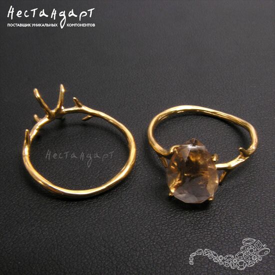 Основа для кольца Summer Flowers Vermeil Sterling Silver (17), изображение 3