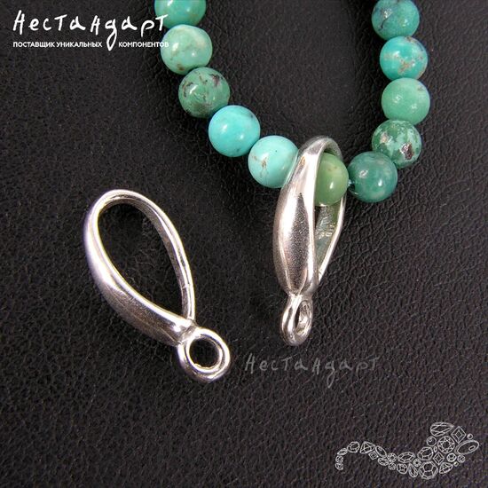 Бейл-держатель для кулона Classic Style Sterling Silver 15х7 мм