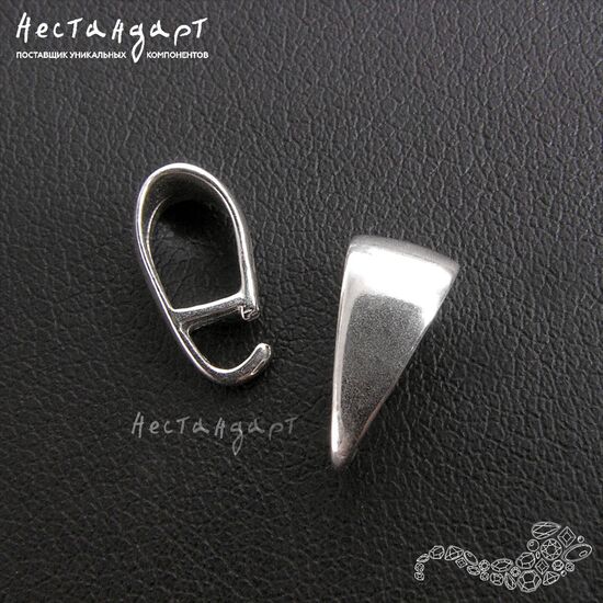 Бейл-держатель для кулона Bridge Sterling Silver 11х6 мм