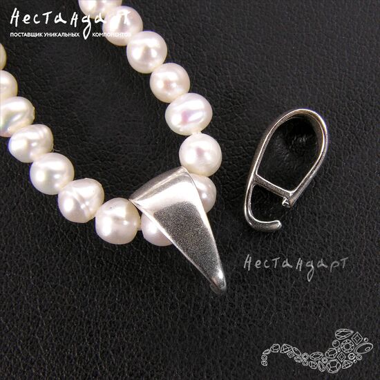 Бейл-держатель для кулона Bridge Sterling Silver 11х6 мм, изображение 3