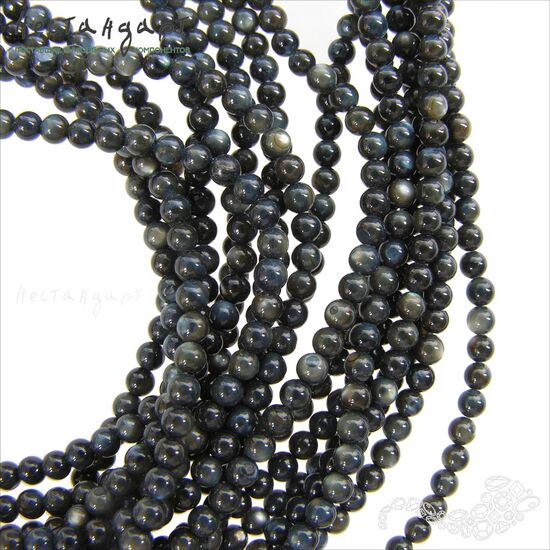 Перламутр натуральный Cairo Night 3 мм (нить 38 см)