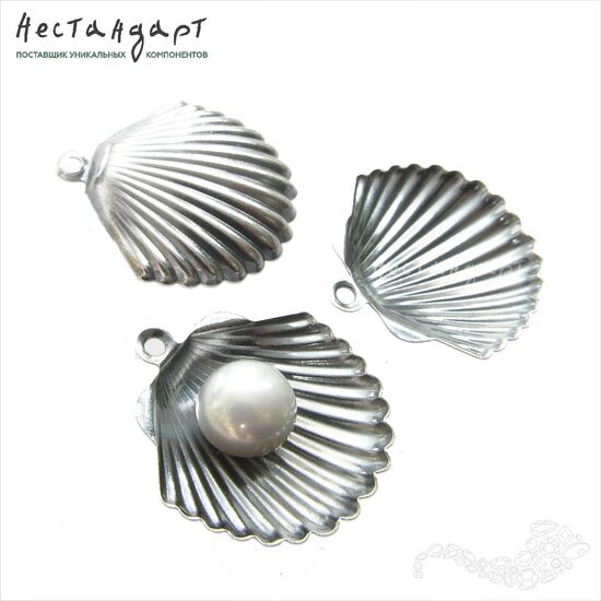 Подвеска Seashell Silver Plated 22х23 мм