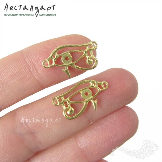 Коннектор-подвеска Wadjet Eye латунь 20х11 мм, изображение 2