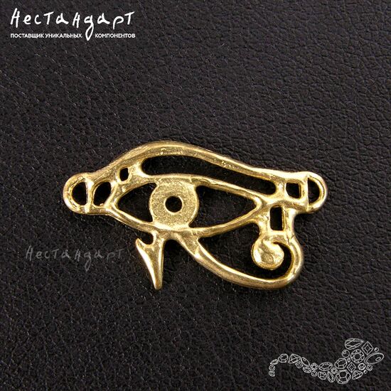 Коннектор-подвеска Wadjet Eye латунь 20х11 мм, изображение 3