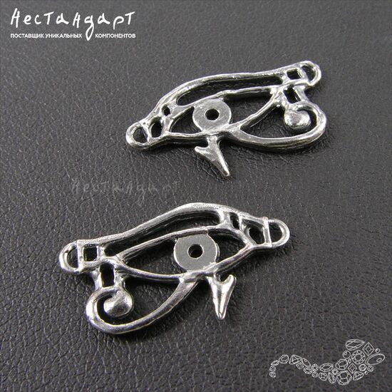 Коннектор-подвеска Wadjet Eye Silver Plated 20х11 мм, изображение 4