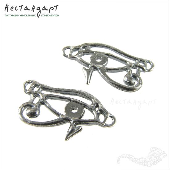 Коннектор-подвеска Wadjet Eye Silver Plated 20х11 мм, изображение 5