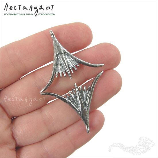 Авторский коннектор Papyrus Silver Plated 34х27 мм, изображение 2