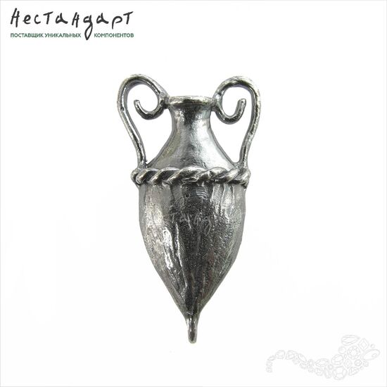 Коннектор-подвеска Greek Amphora Silver Plated 31х16 мм