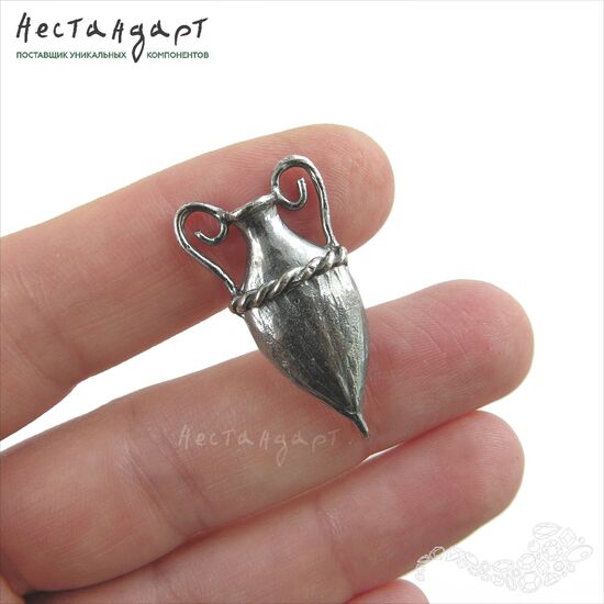 Коннектор-подвеска Greek Amphora Silver Plated 31х16 мм, изображение 2