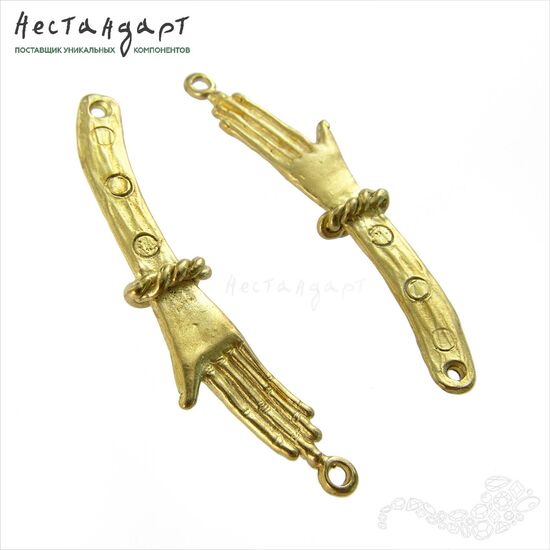 Авторский коннектор Akhenaten латунь 40х7 мм