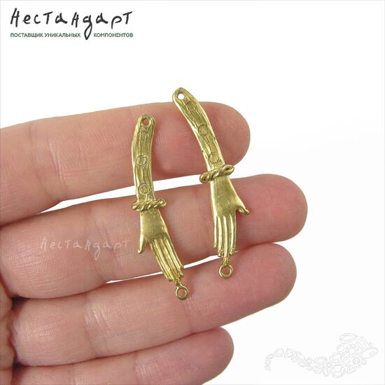 Авторский коннектор Akhenaten латунь 40х7 мм, изображение 2