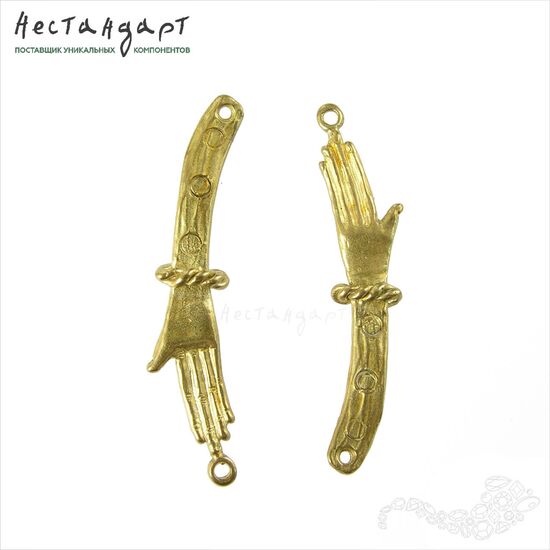 Авторский коннектор Akhenaten латунь 40х7 мм, изображение 4