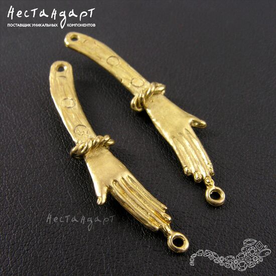 Авторский коннектор Akhenaten латунь 40х7 мм, изображение 5