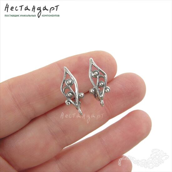 Швензы Morning Silver Plated 18х8 мм (пара), изображение 2