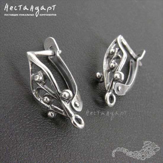 Швензы Morning Silver Plated 18х8 мм (пара), изображение 3