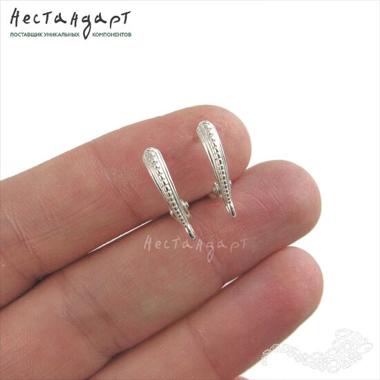 Швензы Casual Style Sterling Silver 16х3 мм (пара), изображение 2