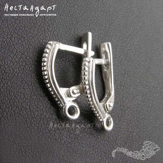 Швензы Casual Style Sterling Silver 16х3 мм (пара), изображение 3