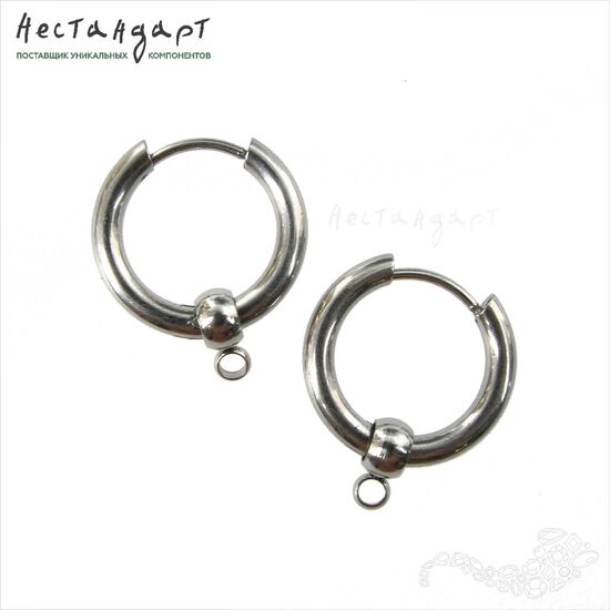 Швензы с бейлами Stainless Steel Ring (пара) (17 мм), Размер: 17 мм, изображение 2