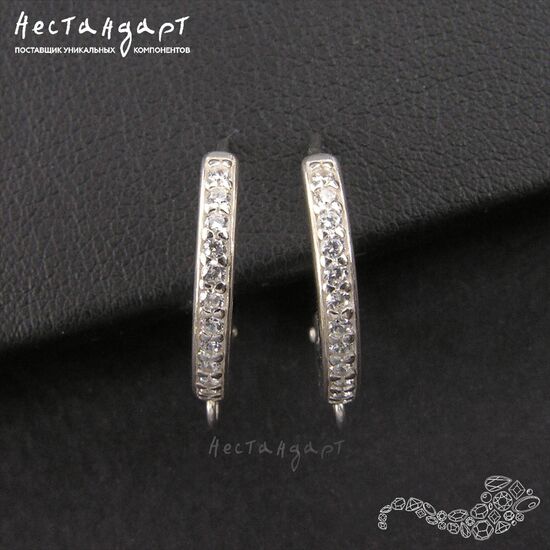 Швензы Fianite Circle Sterling Silver 17 мм, изображение 4