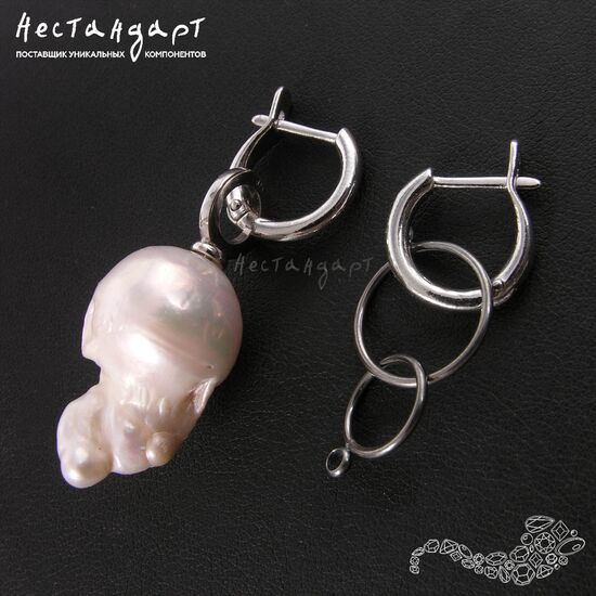 Швензы Bagel Rhodium Plated 14 мм (пара), изображение 5