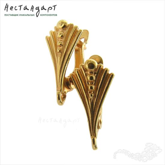 Швензы Clemente Gold Plated 17х8 мм (пара), изображение 4