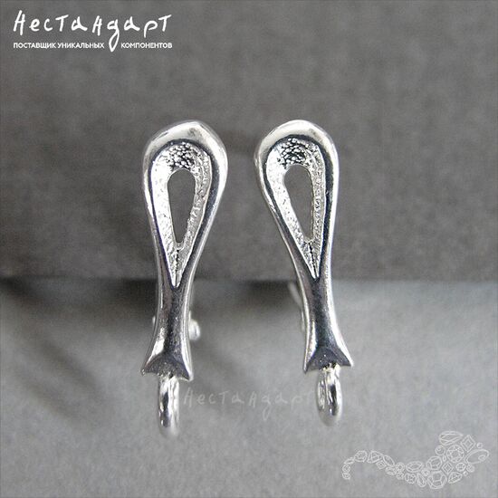 Швензы Style Rhodium Plated 17х5 мм (пара), изображение 3