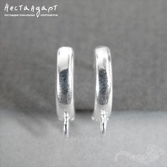 Швензы Fashionable Style Rhodium Plated 14х11 мм (пара), изображение 2