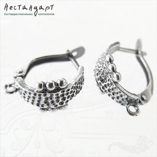 Швензы Shackle Antique Silver Plated 18х9 мм (пара)