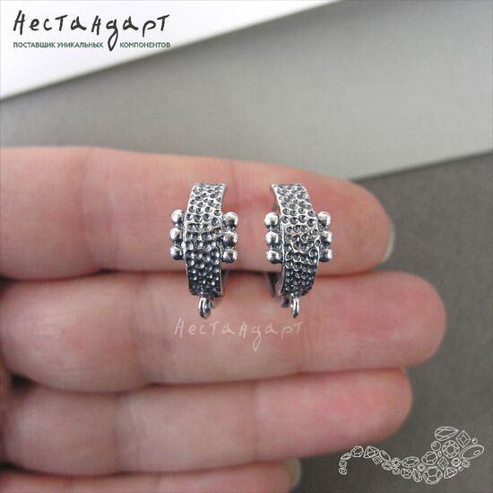 Швензы Shackle Antique Silver Plated 18х9 мм (пара), изображение 3