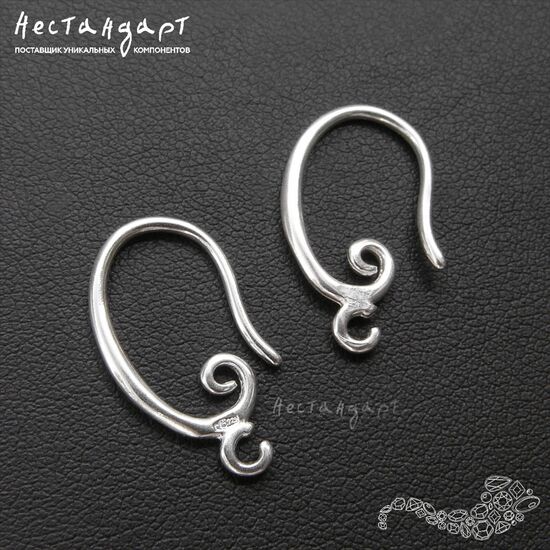 Швензы Volute Sterling Silver 20х12 мм (пара)