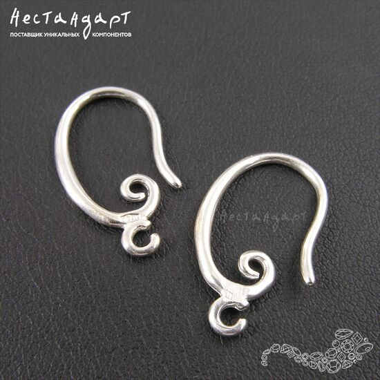 Швензы Volute Sterling Silver 20х12 мм (пара), изображение 3