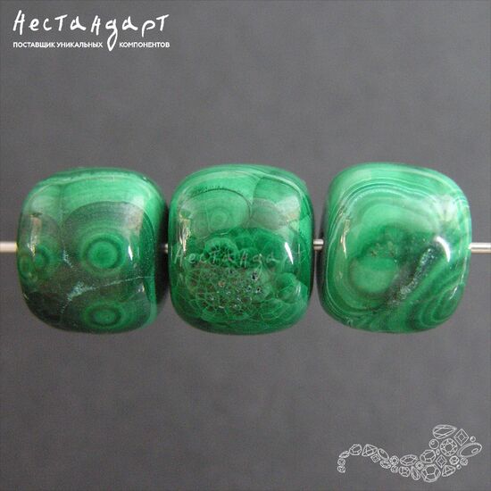 Малахит натуральный Roll 9,5х8 мм, изображение 2