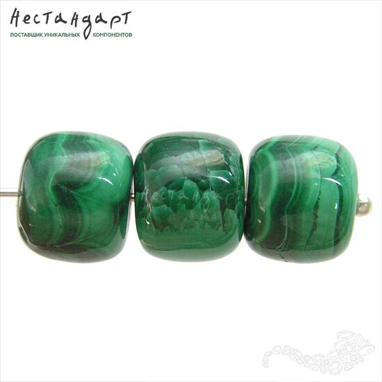 Малахит натуральный Roll 9,5х8 мм