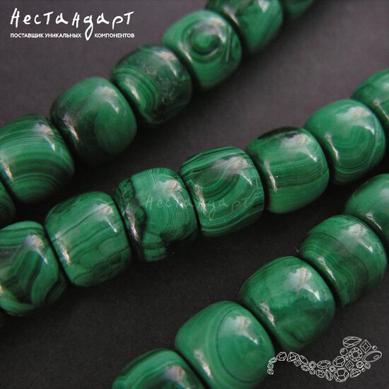 Малахит натуральный Roll 9,5х8 мм, изображение 4