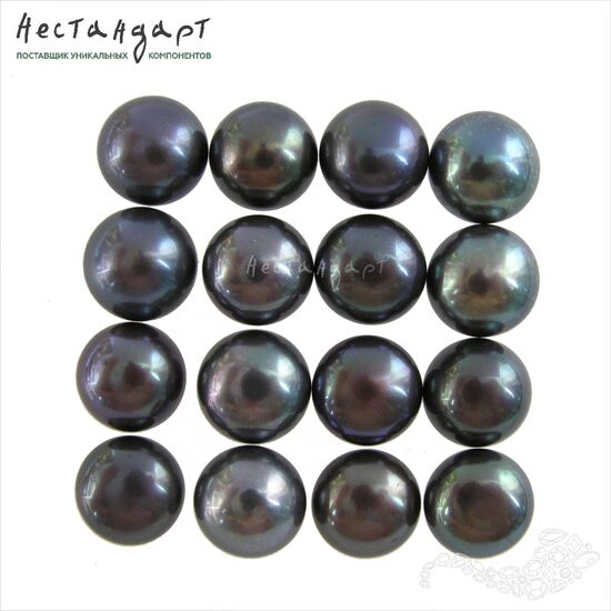 Жемчуг натуральный полусверленный Cairo Night 11-12 мм