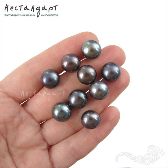 Жемчуг натуральный полусверленный Cairo Night 11-12 мм, изображение 2
