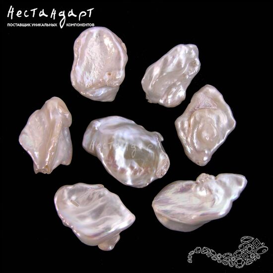 Жемчуг натуральный Baroque Shining 17-26 мм, изображение 3