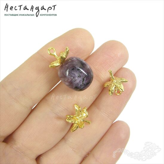 Концевик со штифтом Raspberry Branch латунь 14х12 мм, изображение 3