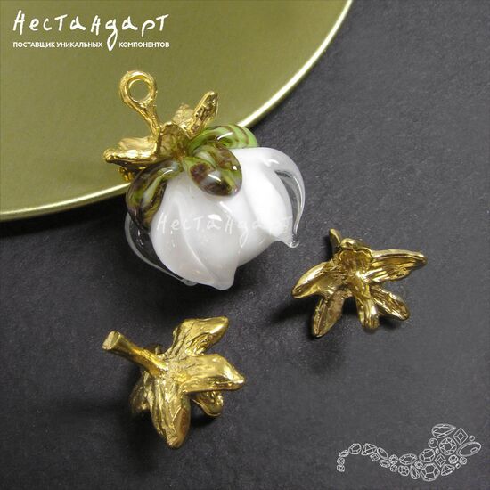 Концевик со штифтом Raspberry Branch латунь 14х12 мм, изображение 4