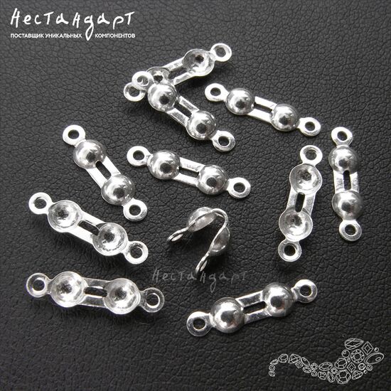 Каллот для узла Sterling Silver 7х3,5 мм