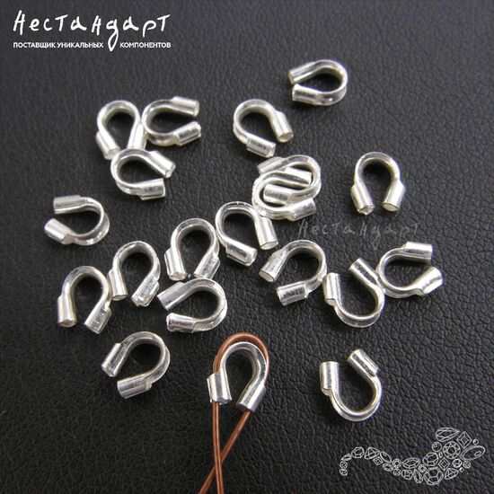Защита тросика Sterling Silver 5,5х5 мм