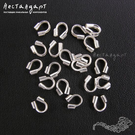 Защита тросика Sterling Silver 5,5х5 мм, изображение 2