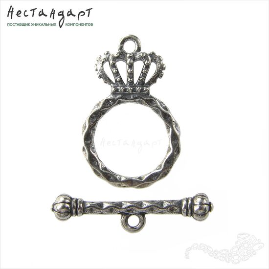 Замок-тогл Royal Crown Sterling Silver 23 мм