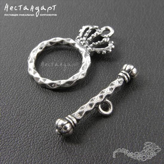 Замок-тогл Royal Crown Sterling Silver 23 мм, изображение 4