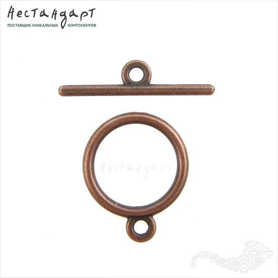 Замок-тогл Laconic Patina Copper 14 мм, изображение 3