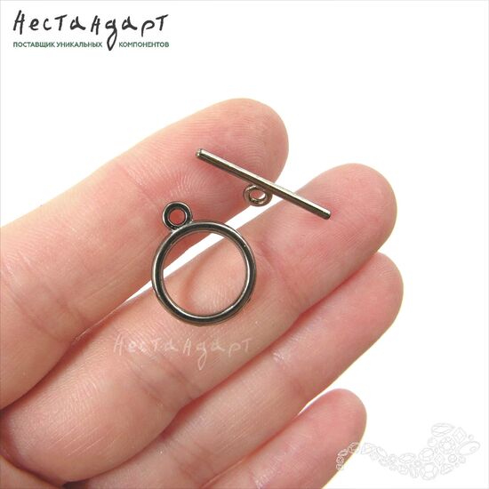 Замок-тогл Laconic Gunmetal 14 мм, изображение 2