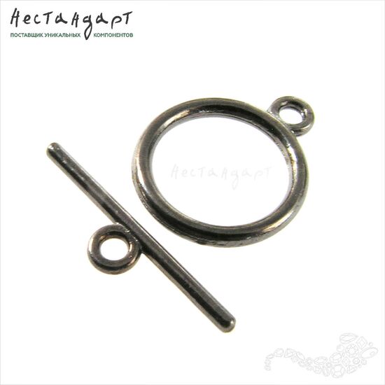 Замок-тогл Laconic Gunmetal 14 мм, изображение 3