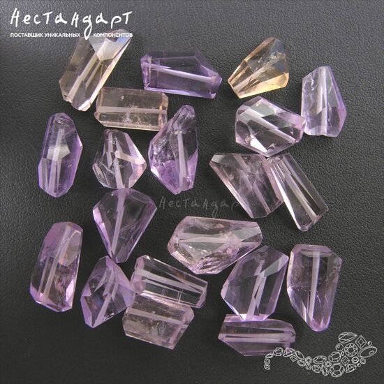 Аметист розовый натуральный Cut Desired 9-18 мм, изображение 2